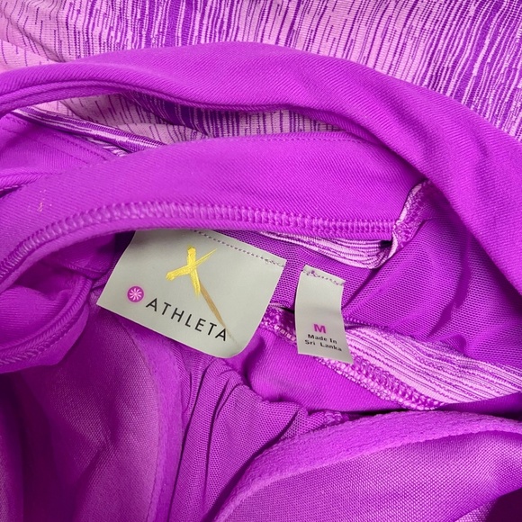 Athleta Stride Crunch and Punch Tank Purple Medium - Picture 6 of 6